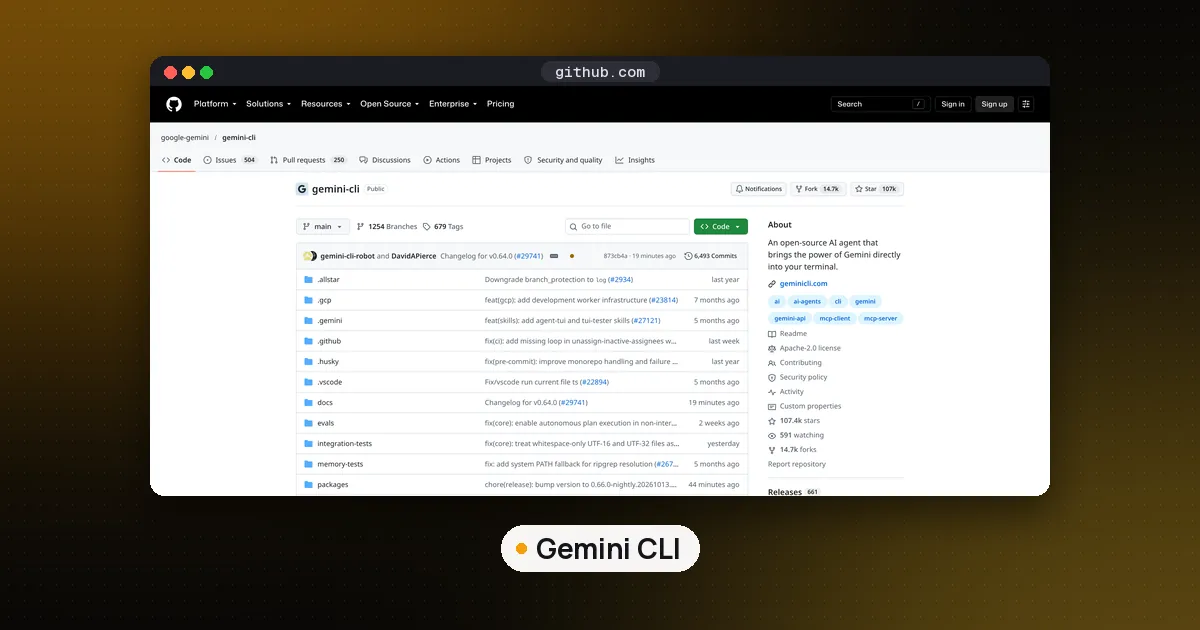 Screenshots of Gemini CLI