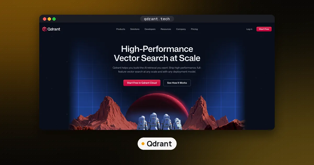 Screenshots of Qdrant